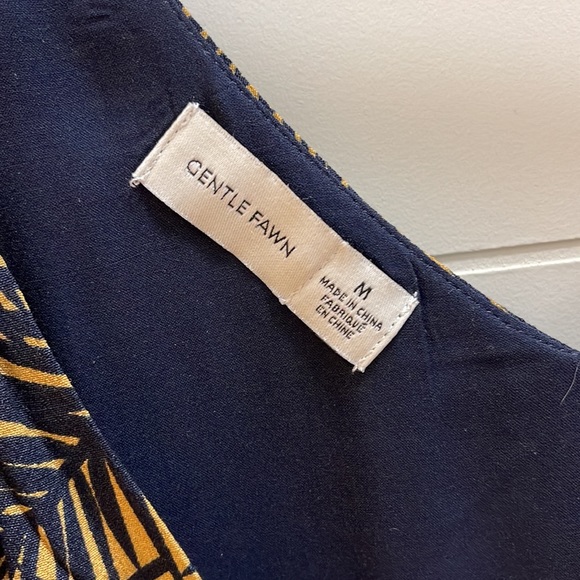 Gentle Fawn tank top in navy and gold - Picture 2 of 4